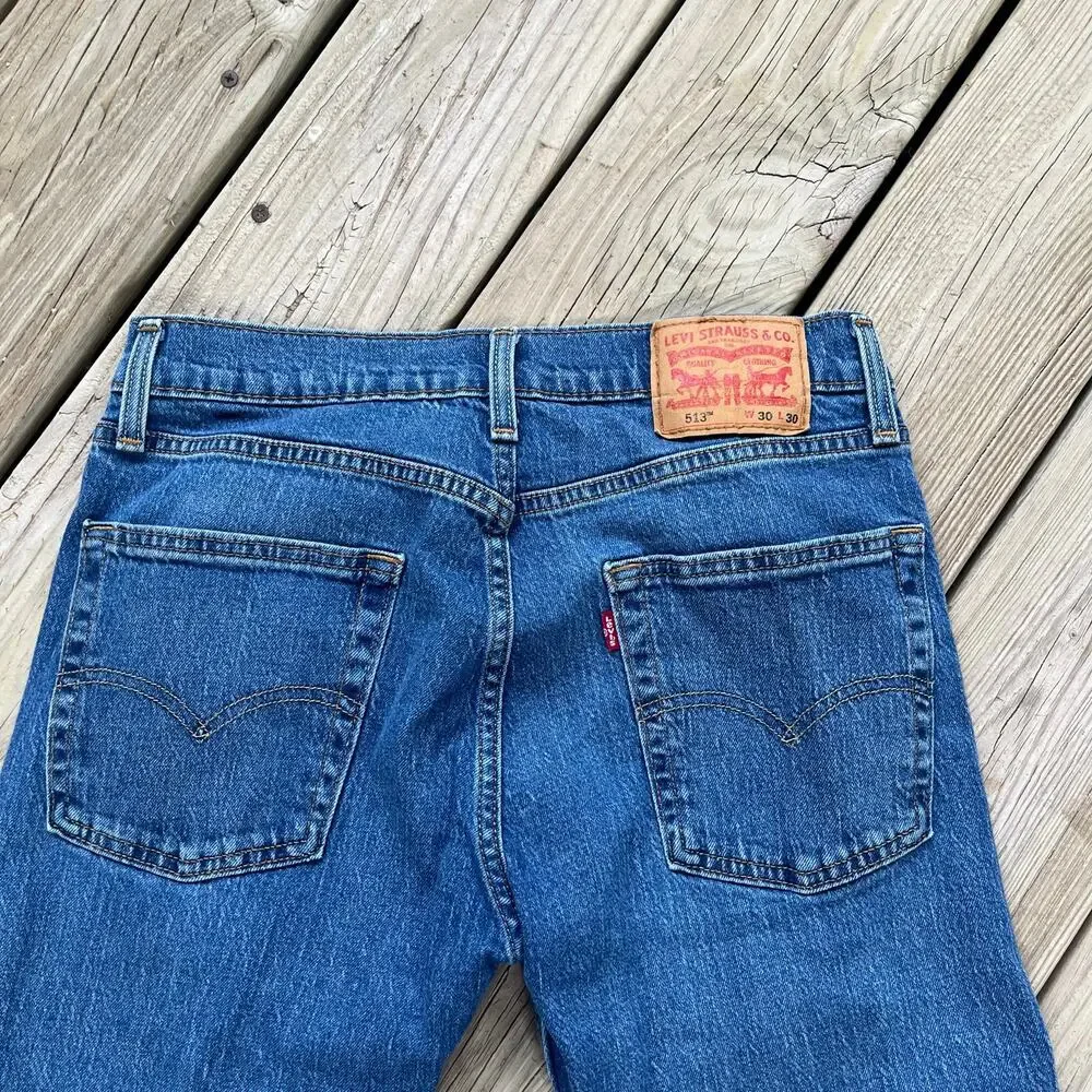 Levi's Men's 513 Jeans Medium Wash Size 30 X 30